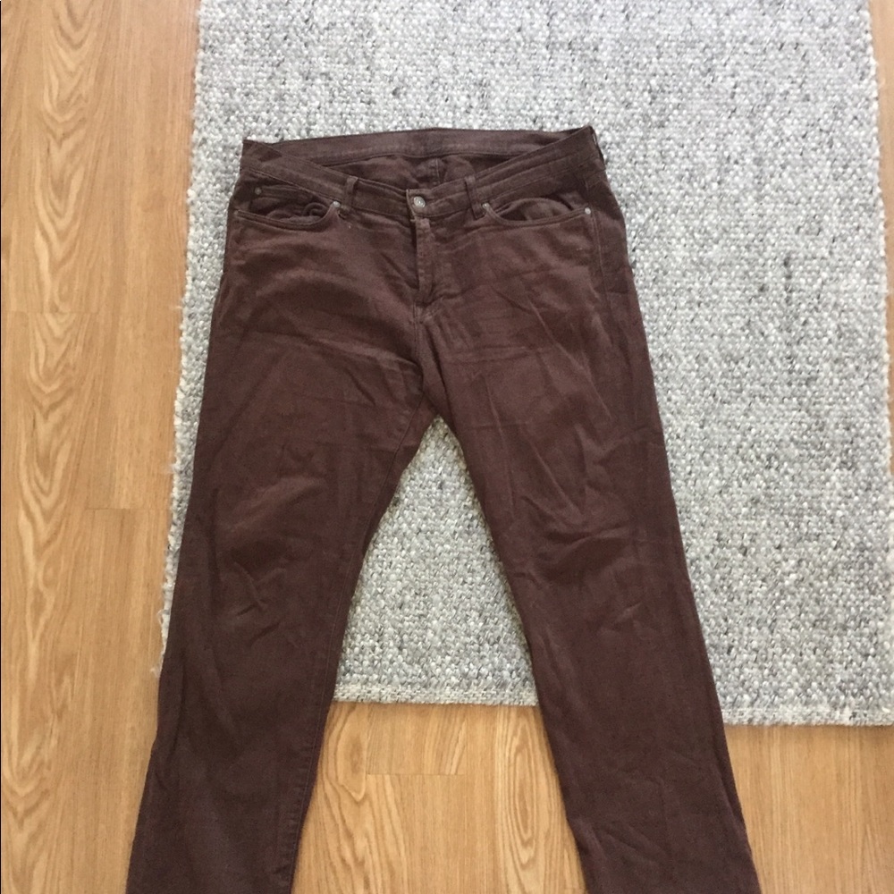 Men’s 7 for all mankind brown jeans